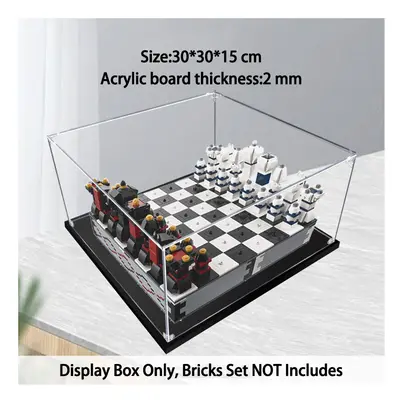 (A) Chess Display Box Compatible With LEGO Model NOT Included