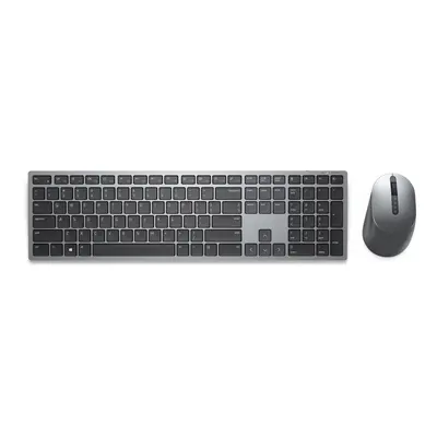 DELL KM7321W keyboard RF Wireless + Bluetooth QWERTY UK English Grey, Titanium