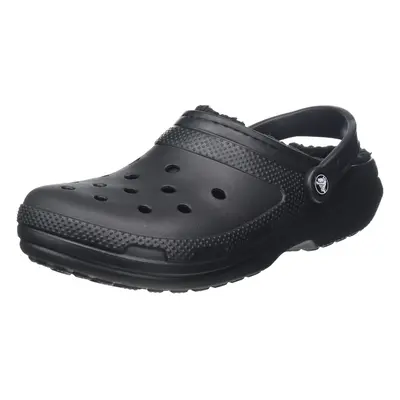 crocs Unisex-Adult Mens and Womens classic Lined clog, BlackBlack, Women9 Men