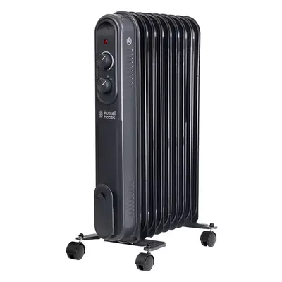 Russell Hobbs Fin Oil Filled Radiator 2000W - Anthracite