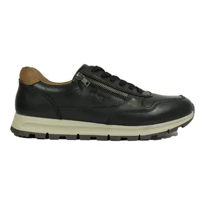 (8 (Adults')) B0504-00 | Black Leather | Men's Casual Trainers