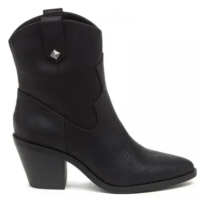 (6 (Adults')) Feather | Black | Ladies Cowboy Boots