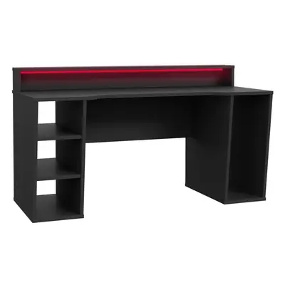 Loadout Black Gaming Desk Shelves with Colour Changing LED