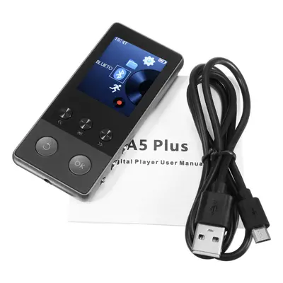 (Black) 1.8 Inch 8GB Hours Portable MP3 Lossless Music Player FM/TF Pedometer Function