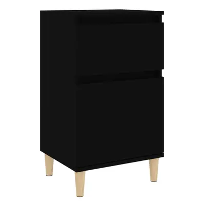 (black, pcs) vidaXL Bedside Cabinets Bedside Table Nightstand Table Side Table End Table