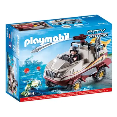 Playmobil 1 x City - Elite police Amphibious car (SEK)