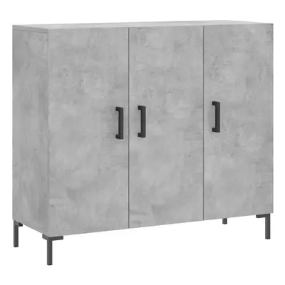 (concrete grey) vidaXL Sideboard Storage Cabinet Cupboard Side Cabinet White Engineered Wood