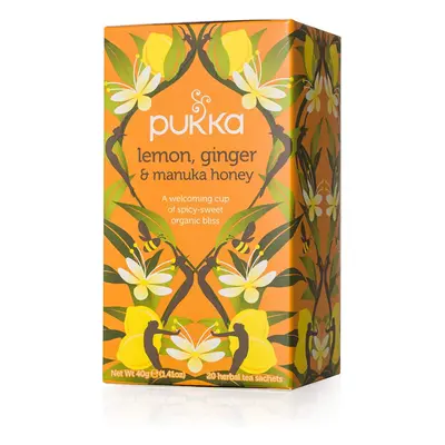 Pukka Organic Tea, Lemon, ginger and Manuka Honey, Count (Pack of 6) by Pukka Organic Tea