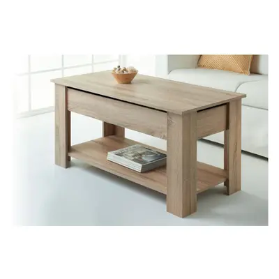 Oak Finish Wooden Lift Up Coffee Table-G-0085