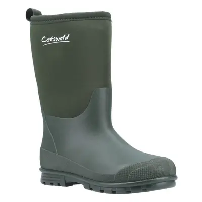 (12 UK Child, Green) Cotswold Childrens/Kids Hilly Neoprene Wellington Boots