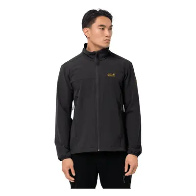 (S, Black) Jack Wolfskin Mens Crestview Windproof Water Repellent Stretch Jacket