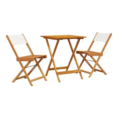 (cream, x x cm) vidaXL Bistro Set Piece Outdoor Bar Set Blue and White Fabric and Solid Wood