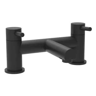 Nes Home Bath Filler Mixer Tap Solid Brass Deck Mounted Matt Black