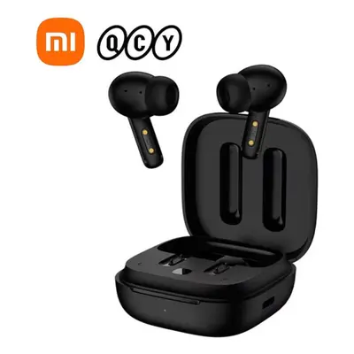 (Black) QCY T13 ANC Earphone Bluetooth 5.3 Active Noise Cancellation Wireless Headphone Fast Cha