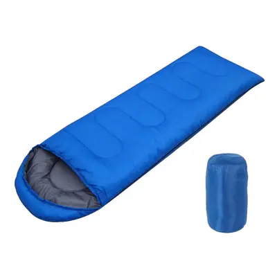 (Blue, 1.8kg(190+30)*75cm) Season Sleeping Bag Waterproof Outdoor Camping Hiking Envelope Single