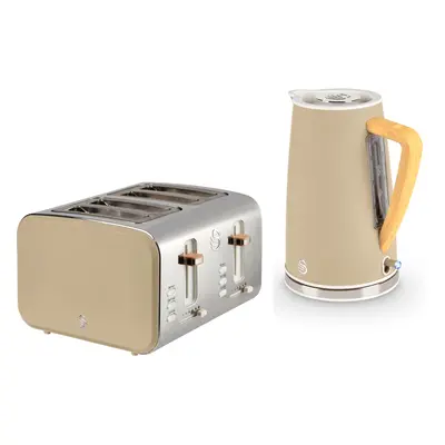 Swan Nordic Oatmeal Kettle & Slice Toaster Matching Set