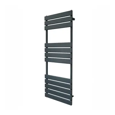 Flat Panel Towel Radiator - 1200mm x 450mm - Anthracite Grey