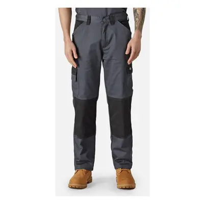 (30R, Grey/Black) Dickies Mens Plain Work Trousers