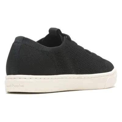 (Black, (Adults')) Hush Puppies Good Textile Men's Black Trainers