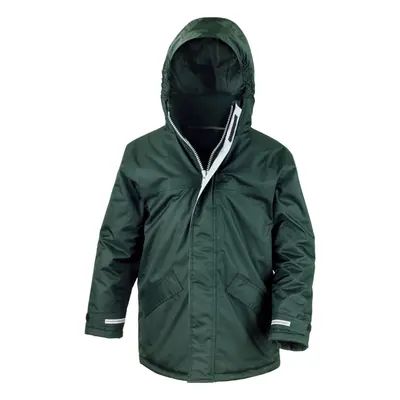 (11-12 Years, Bottle Green) Result Core Childrens/Kids Winter Parka