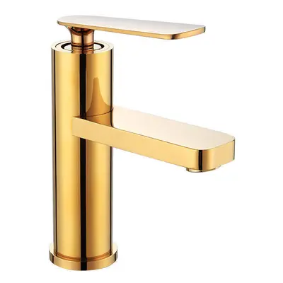 (Gold) Home Kitchen Bathroom Basin Sink Water Faucet Single Handle Hot Cold Mix Faucets Wash Tap