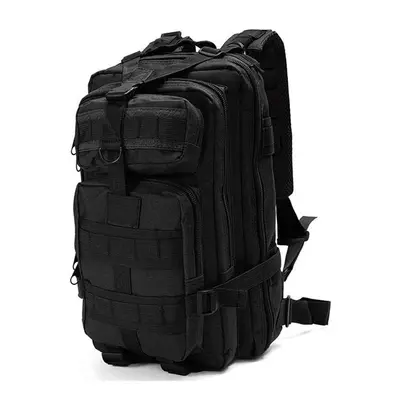 (Black) 30L Outdoor Tactical Backpack Bag 600D Nylon Waterproof Camouflage Trekking Rucksack