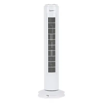 Signature S40012 Portable Inch Oscillating Tower Fan with Hour Timer and Speed Settings, White