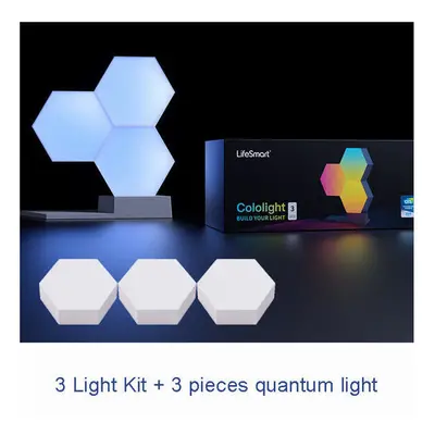 (3 light kit +2 pieces quantum ligh) Colo-light LED Quantum Light Smart Geometry Assembling DIY 