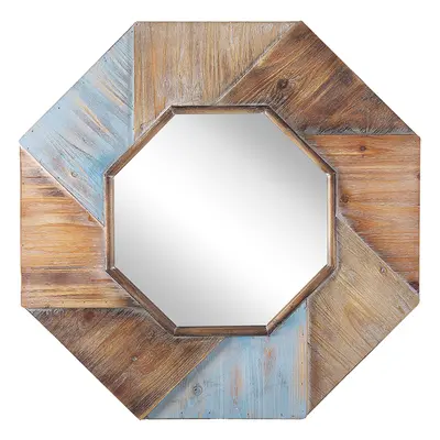 Wall Mirror MIRIO cm cm Wood Dark Wood