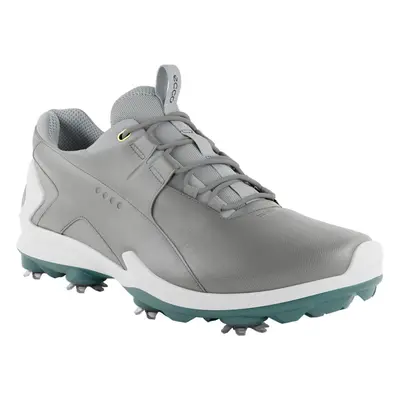 (UK 9-9.5, Wild Dove) Ecco Mens BIOM Tour Fluidform Waterproof Spiked Leather Golf Shoes