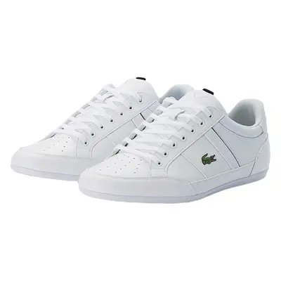 (9 UK, White/Black) Lacoste Chaymon 1 CMA Leather Trainers