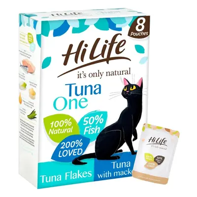 (HiLife it's only natural The Tuna One Complete Adult Wet Cat Food, Tuna Flakes/Tuna with Macker