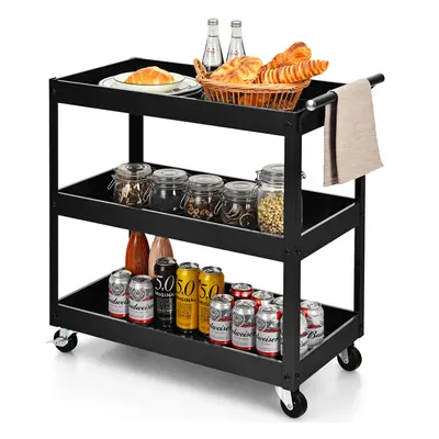 3-Tier Tool Trolley Utility Cart Heavy Duty Service Cart