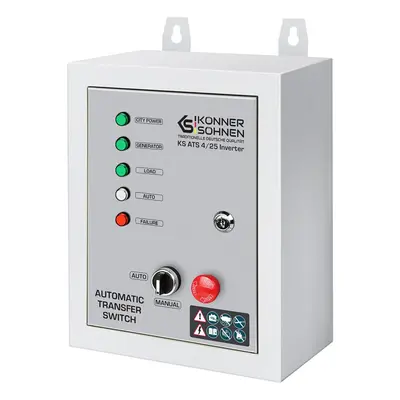 Automatic Transfer Switch (ATS) KS ATS 4/25 Inverter unit for 230V and 400V consumers