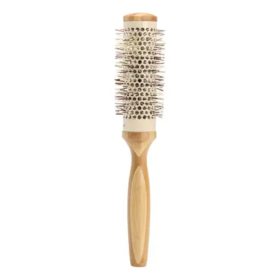 (05#) Pro Round Brush Curly Hair Roller Brush Natural Wood Hairbrush Comb Salon Tools