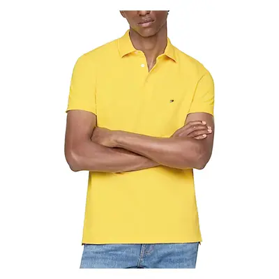 (Yellow, 3XL) Tommy Hilfiger Mens Polo Shirts Cotton T-Shirt