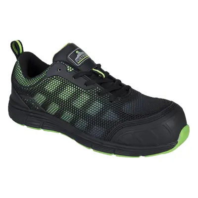 (Black/Green, UK 5) Portwest Compositelite Ogwen Low Cut Safety Trainers