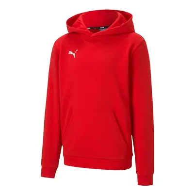 Puma teamGOAL Casuals Hoody Jr red 01