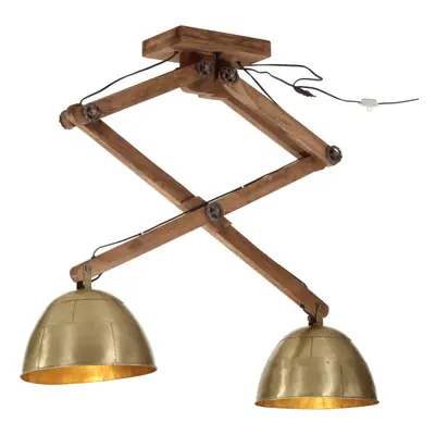 vidaXL Ceiling Lamp Hanging Light Ceiling Chandelier W Antique Brass E27