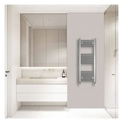 (1000x395mm) Warmehaus Straight Heated Towel Rail Central Heating for Bathroom Kitchen Radiator 