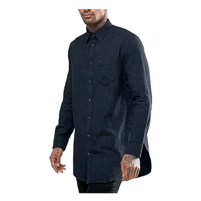 (Black, L) DIESEL FILTY 0NANE Mens Shirt Long Sleeve Camicia NEW