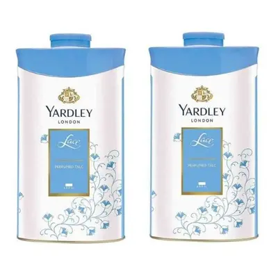 2 x 100gm Yardley London Perfumed Talcum Powder Lace