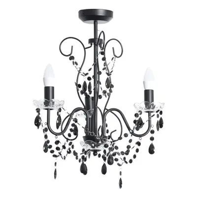 ValueLights Viscount Way Black Chandelier Ceiling Pendant Light