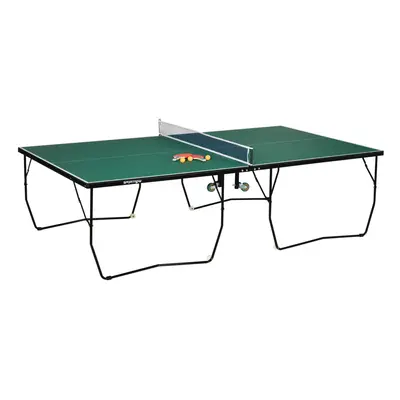 SPORTNOW 9FT Folding Table Tennis Table w/ Wheels, for Indoors