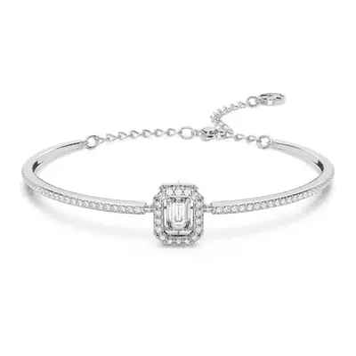 Swarovski Millenia Octagon Cut White Rhodium Plated Bangle