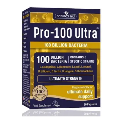 Natures Aid Pro-100 Ultra Billion Bacteria Ultimate Strength - Capsules