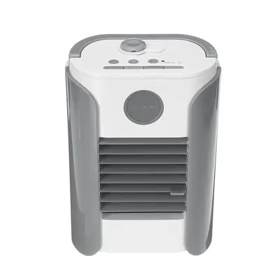 (Grey) Gear Mini Air Conditioning Fan Spray Humidification Portable Summer Table Fan