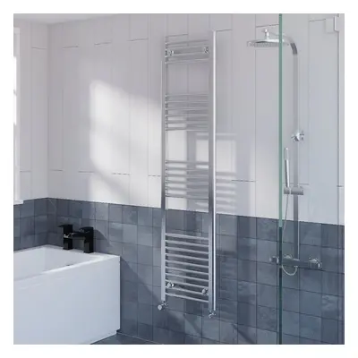 WarmeHaus Straight Heated Towel Rail Radiator Ladder for Bathroom Wall Mounted Chrome 1600x395mm