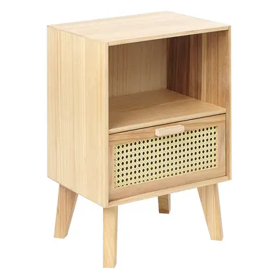 Bedside Table SENEY Light Brown