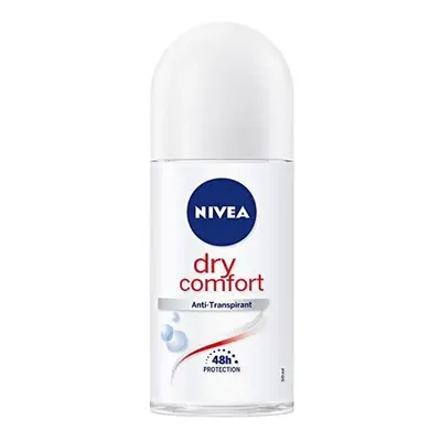 NIVEA Dry Comfort roll-on deodorant in pack of (6 x ml), antiperspirant stick for any everyday s